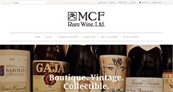 Desktop Screenshot of mcf-rarewine.com